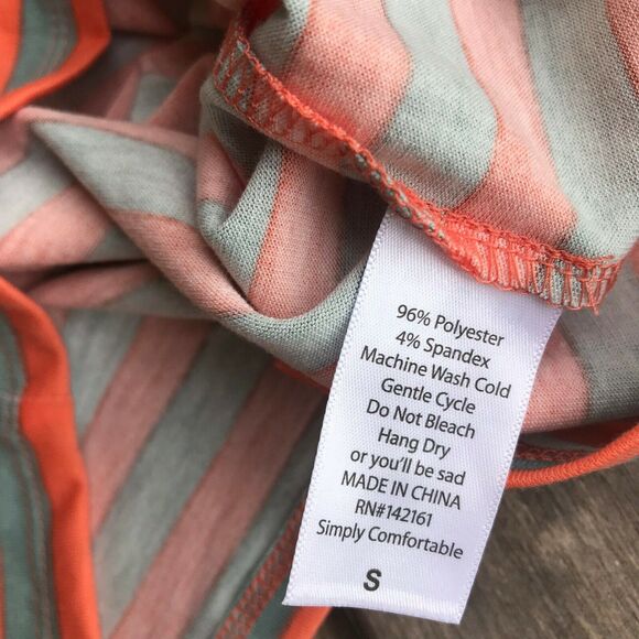 LuLaRoe Julia Dress Blue Orange Green Floral Stripes NEW NWT Size‎ Small - Picture 5 of 7